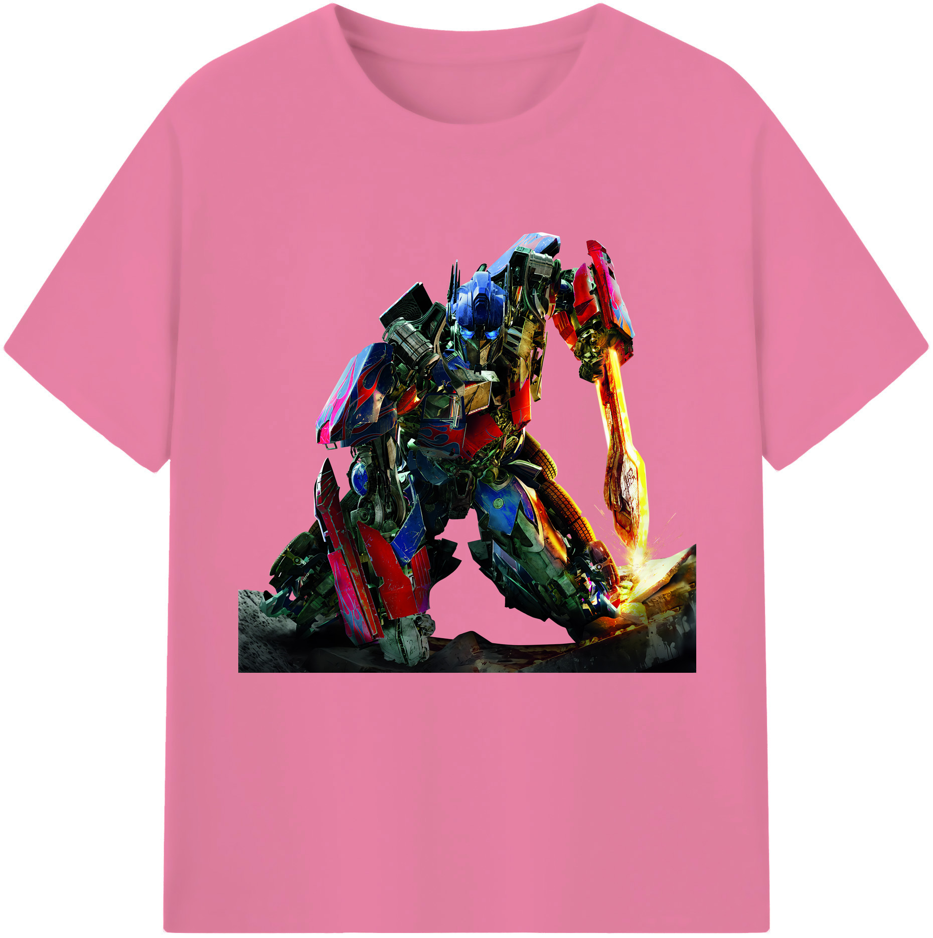 （画像用） Transformers トランスフォーマー 綿100％半袖Tシャツ（フロントプリント）